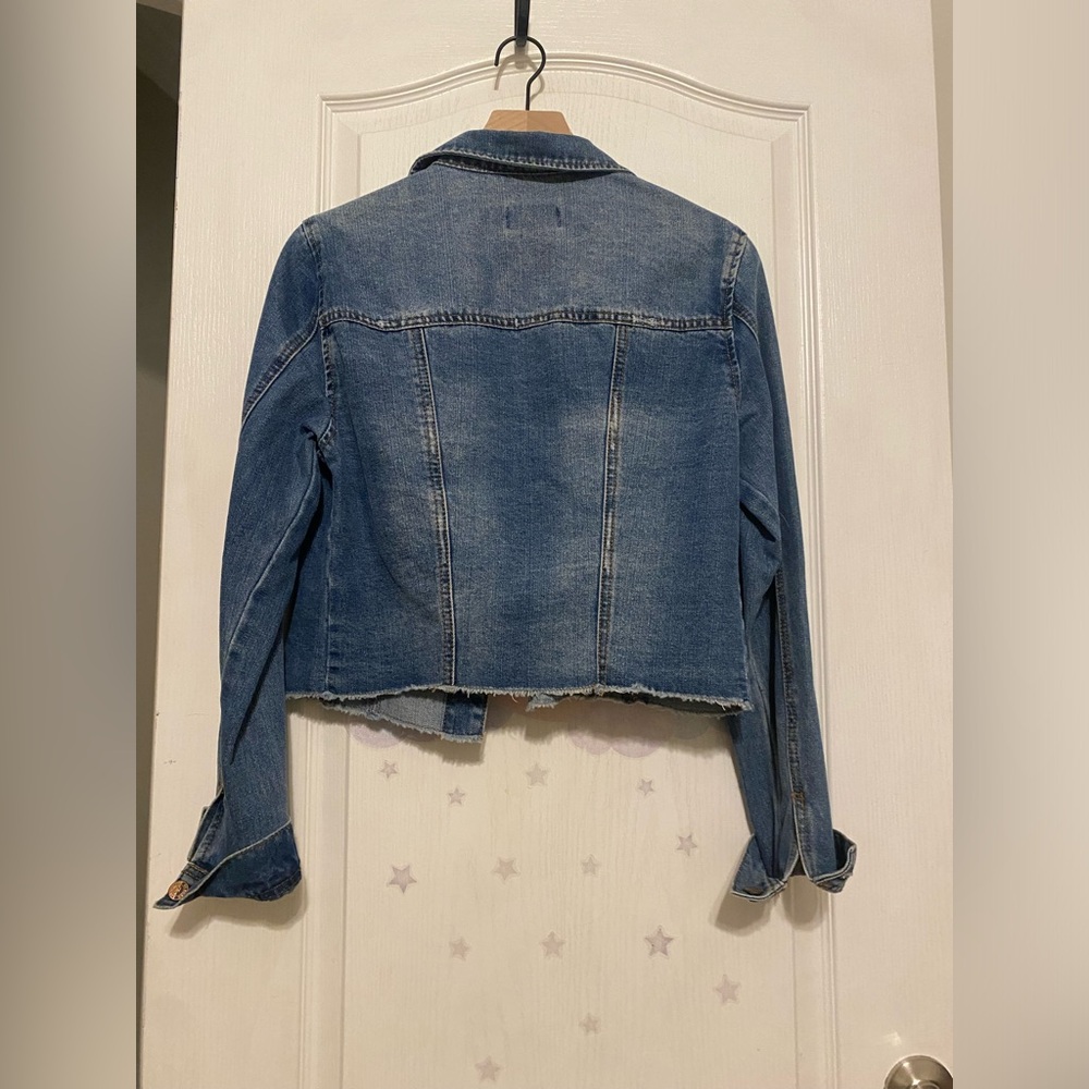 Ci Sono denim collection size L distressed Jean jacket - Picture 2 of 8